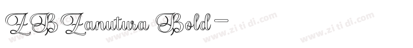 ZBZanutura Bold字体转换